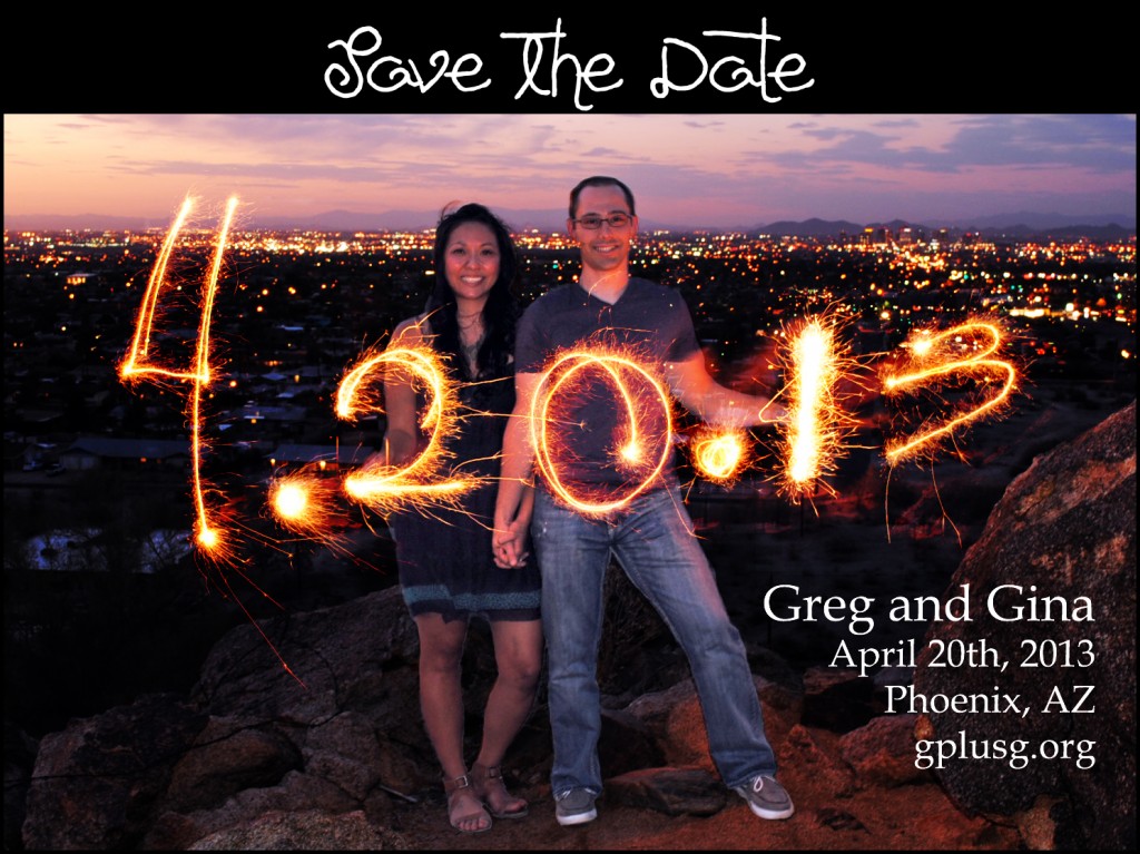 Greg and Gina's Save the Date Magenet